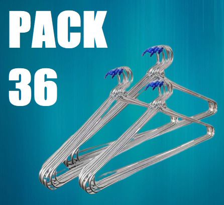 Steel Space Saving Steel Coat Pack of 36 Hangers For Coat (Silver) Plastic Dress Pack of 36 Hangers For Dress-image-33