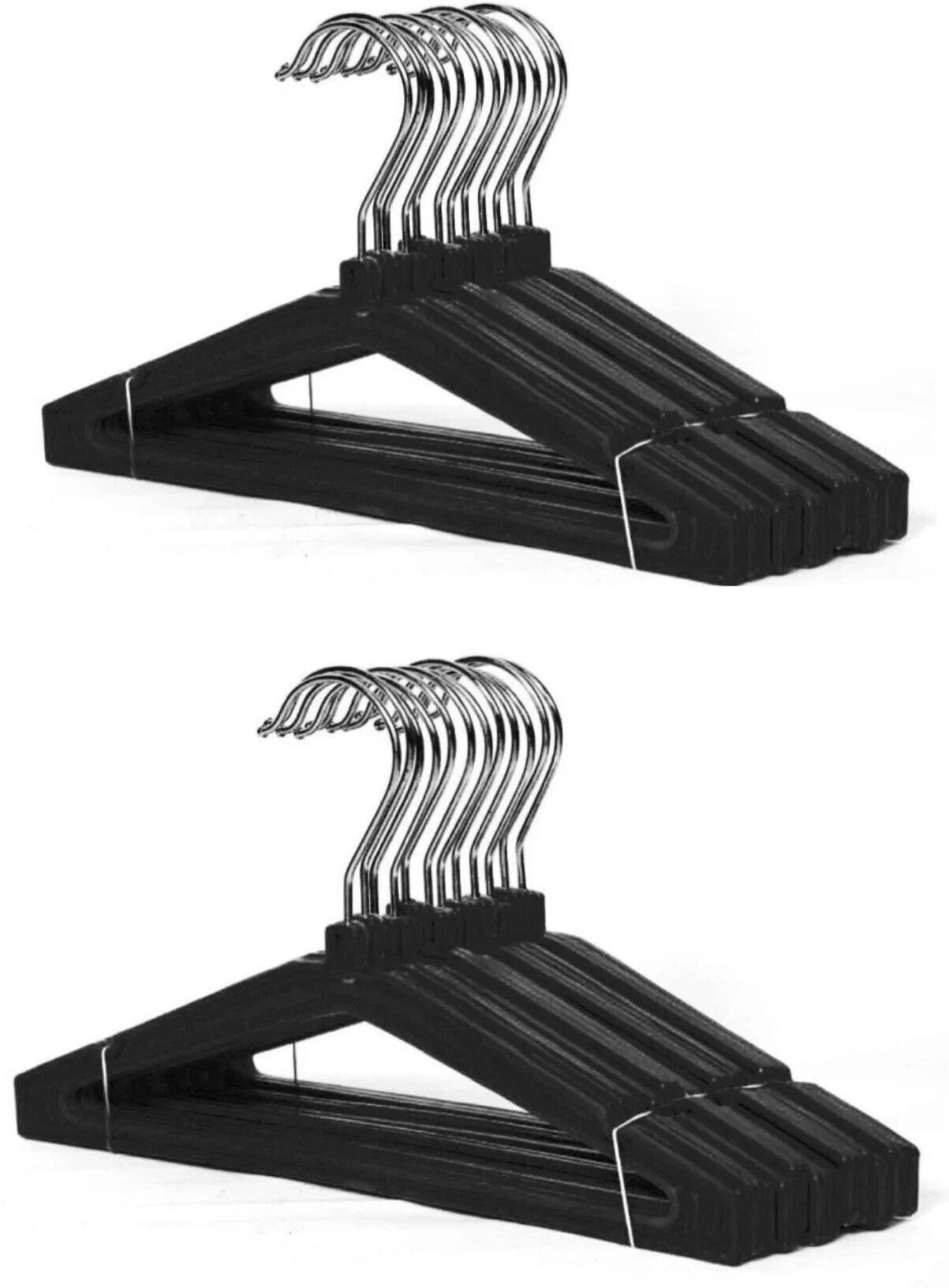 360 degree Rotating Hook with side notches Plastic Shirt Pack of 24 Hangers For Shirt