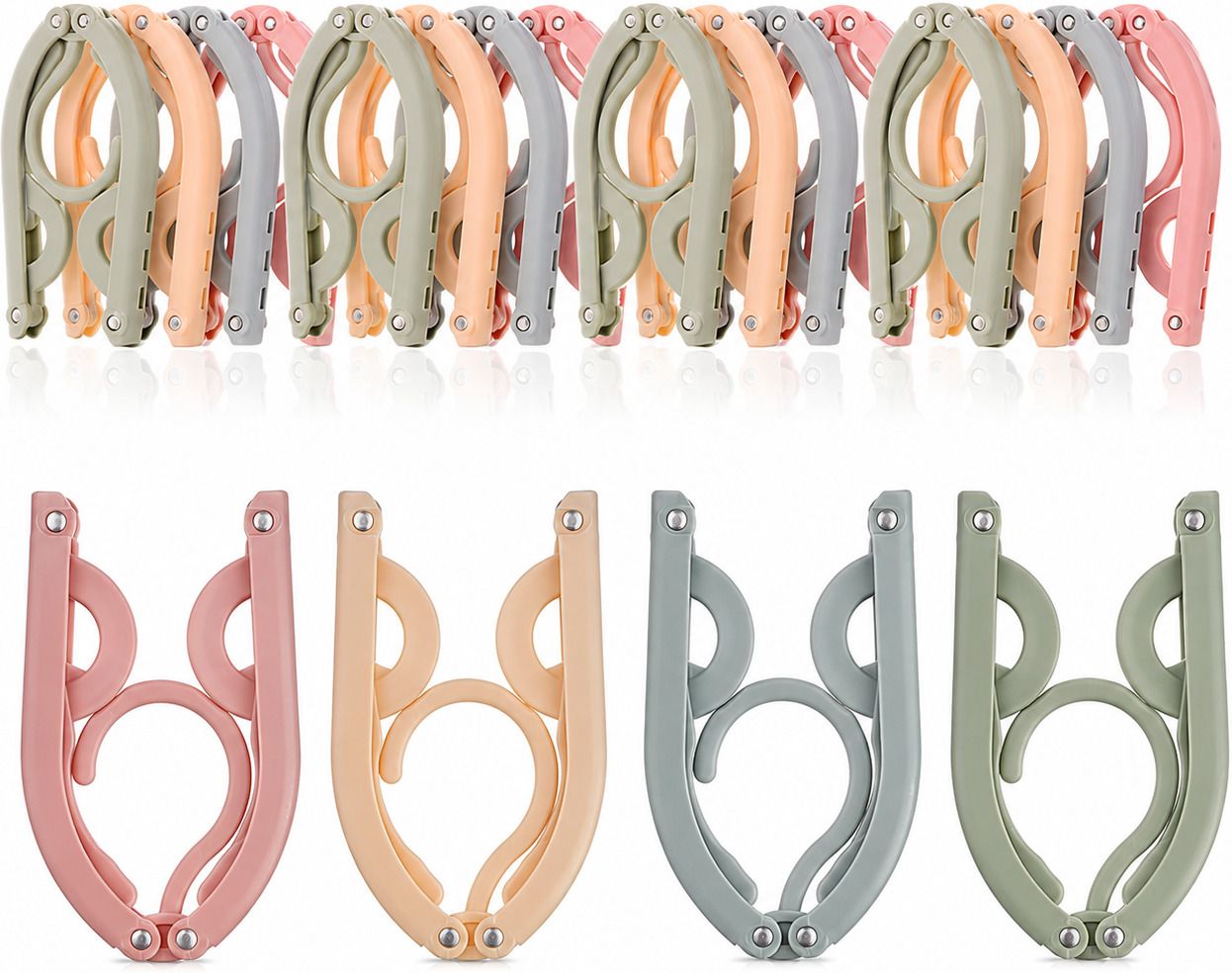hangerly 12 Pcs Multicolor Dress Hanger Plastic Dress Pack of 12 Hangers For Dress-picture-25
