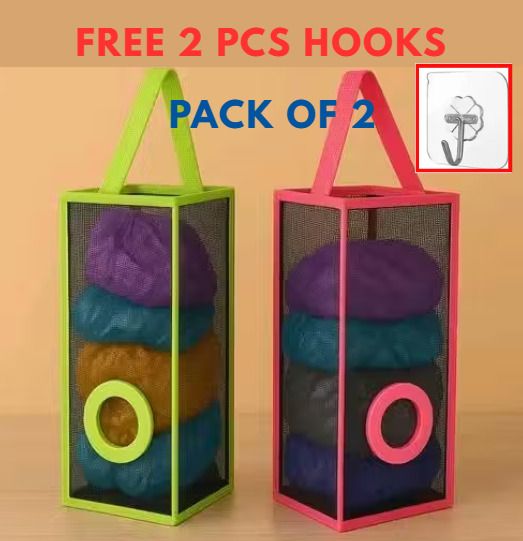 arjati Reusable Polythene Bag Holder for Kitchen Regular Organizer-picture-22