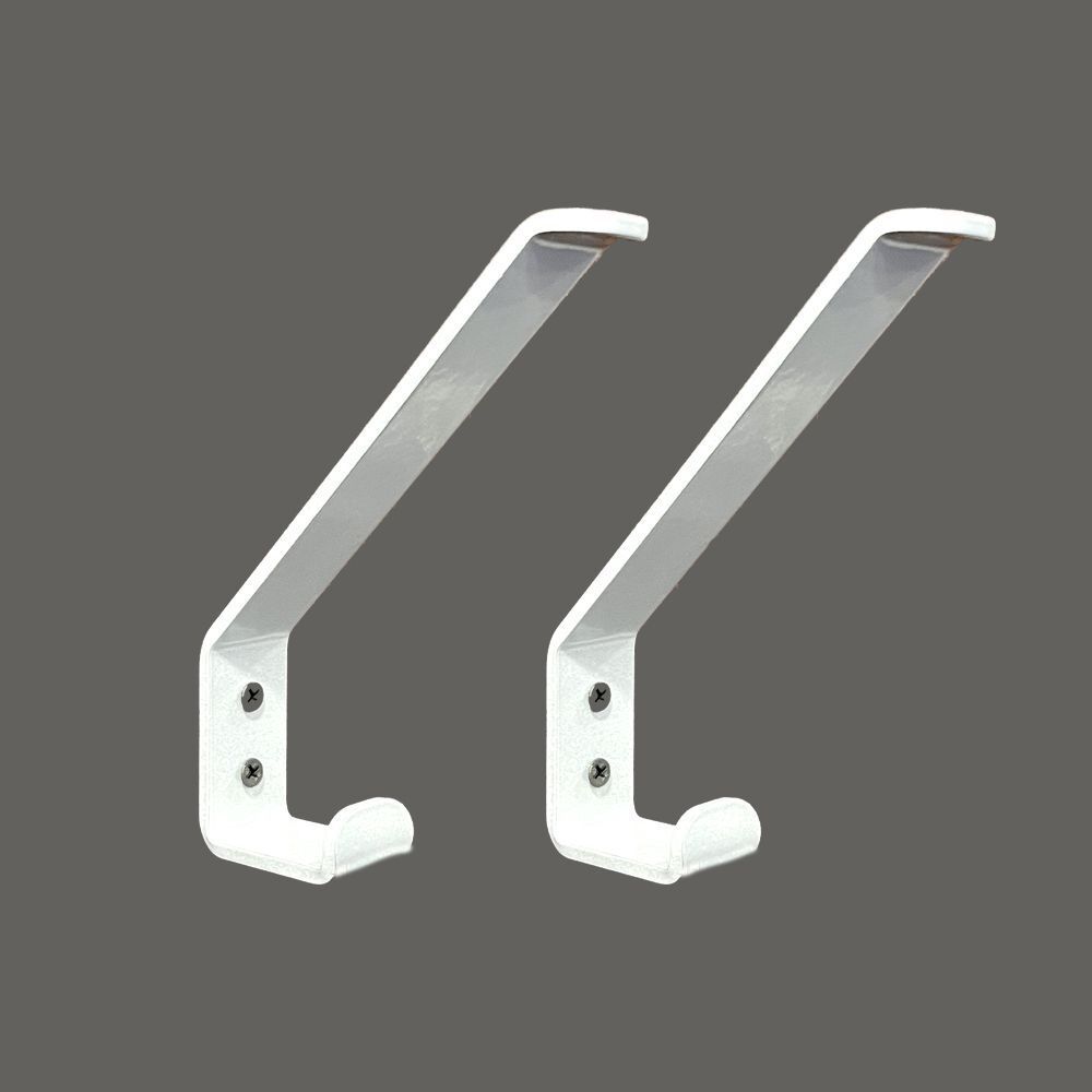 wall-mountable helmet holder, gloves, jacket, wall hanger silver (pack of 2) regular organizer