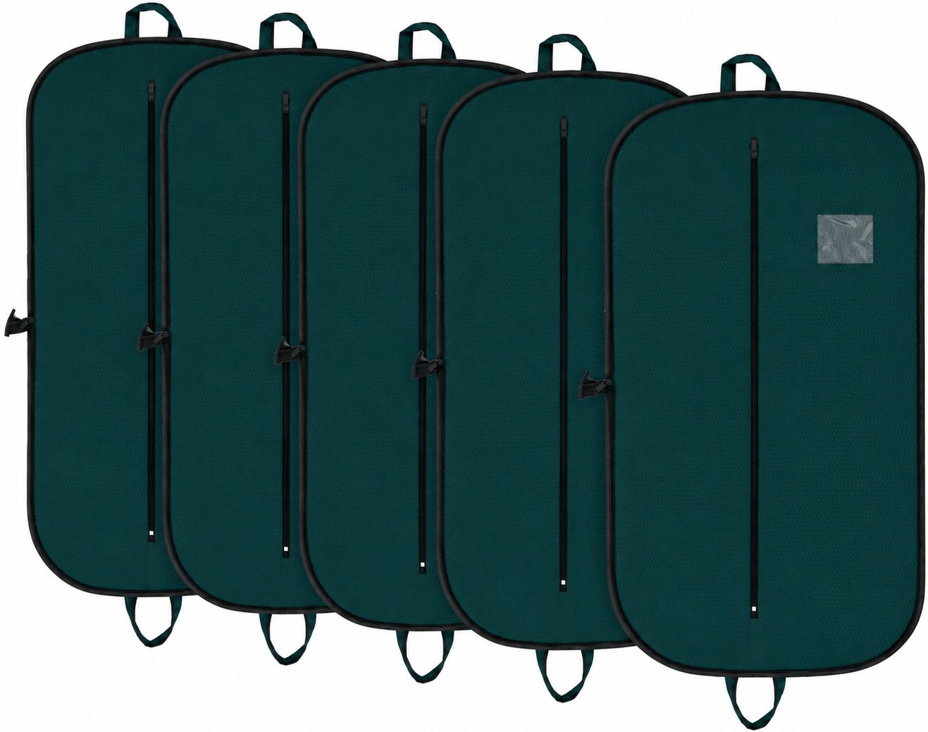 Ankit International High Quality Embossed Suit cover Green Pack of 5 Cotton Laundry Bag-image-42