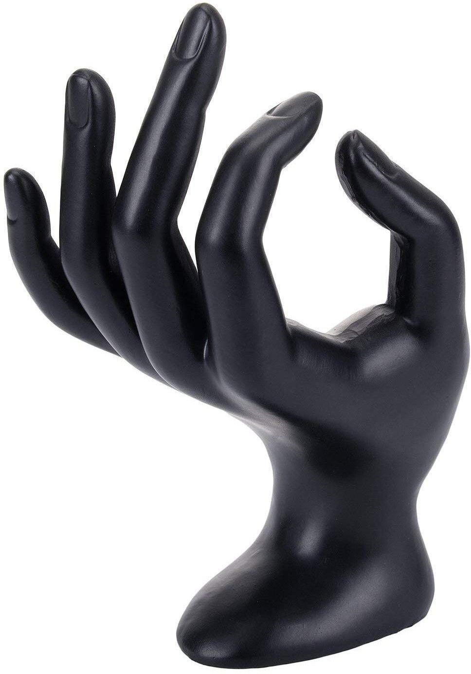 Ring Holder Hand Shape Plastic Jwellery Stand (Black) Jewellery Organizer-image-16