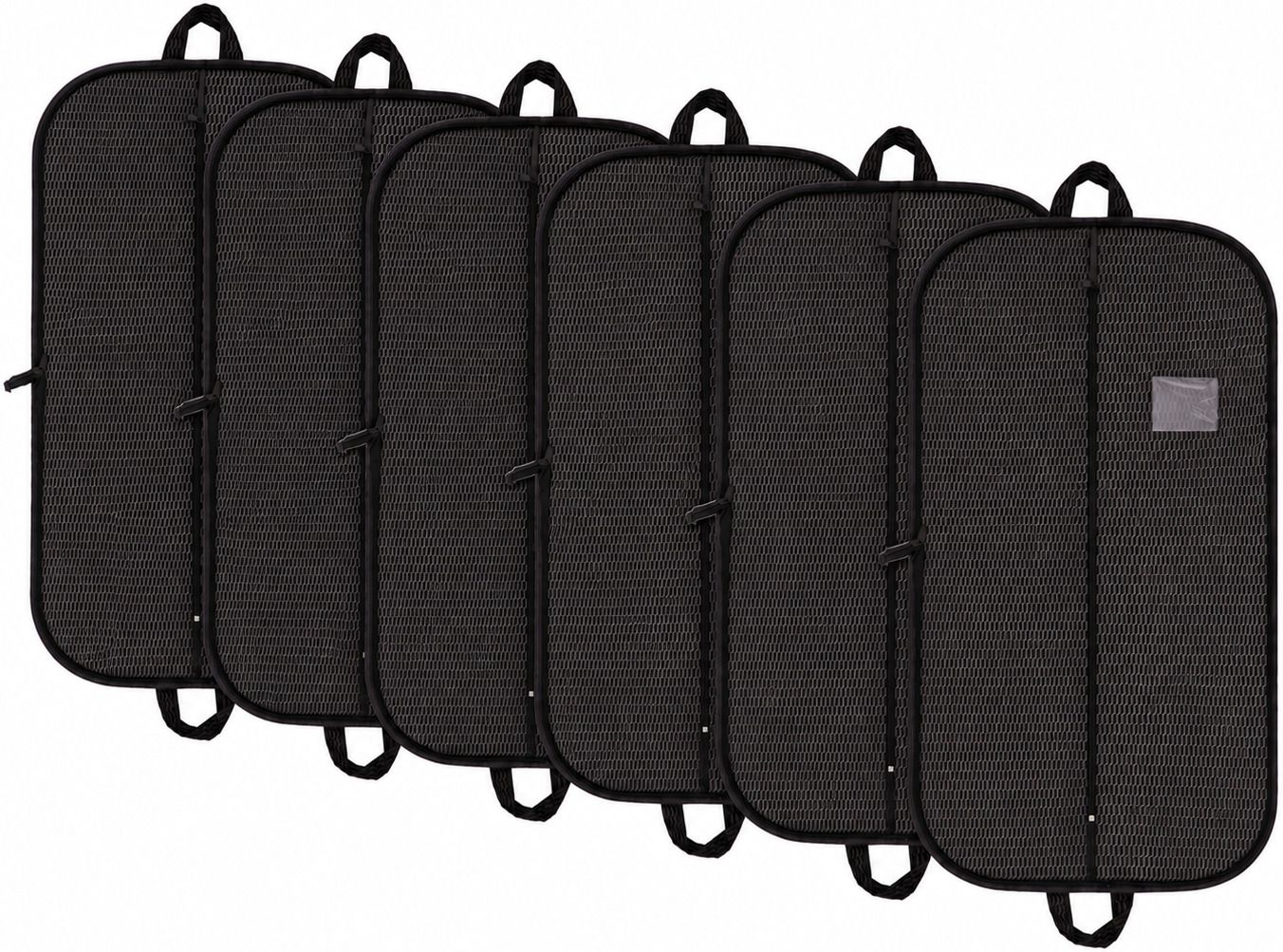 Ankit International High Quality Embossed Suit cover Black Pack of 6 Cotton Laundry Bag-picture-27