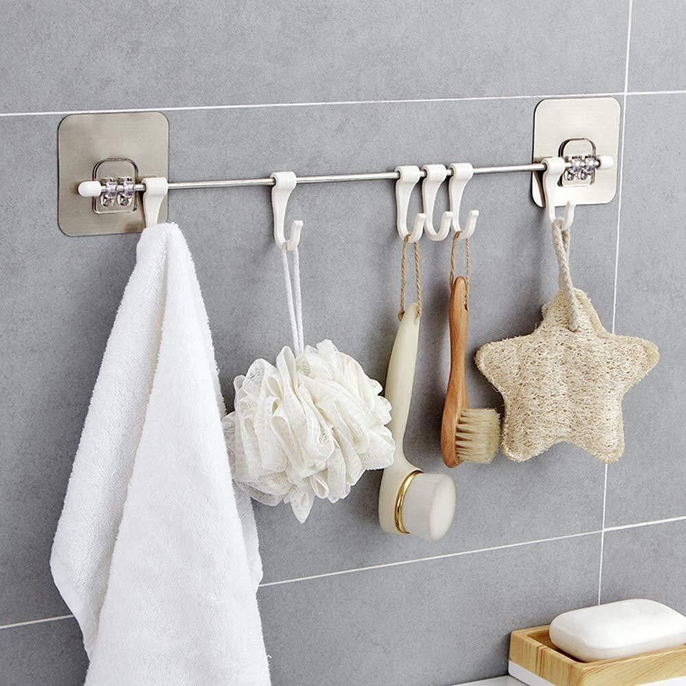 shreejee stick.1616 Chrome, White Towel Holder-picture-30
