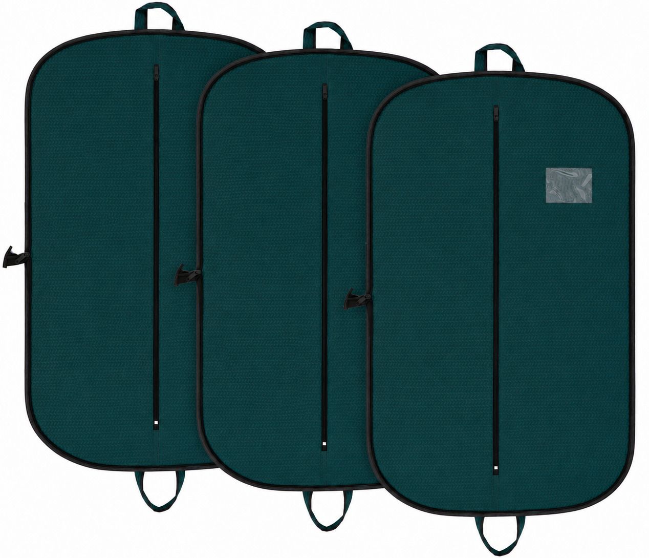 Ankit International High Quality Embossed Suit cover Green Pack of 3 Cotton Laundry Bag-image-48
