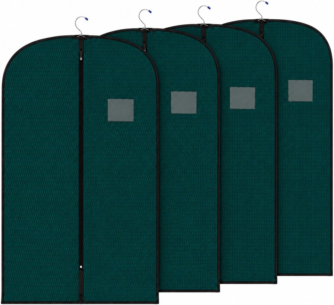 Ankit International High Quality Embossed Blazer cover Green Pack of 6 Cotton Laundry Bag-picture-14