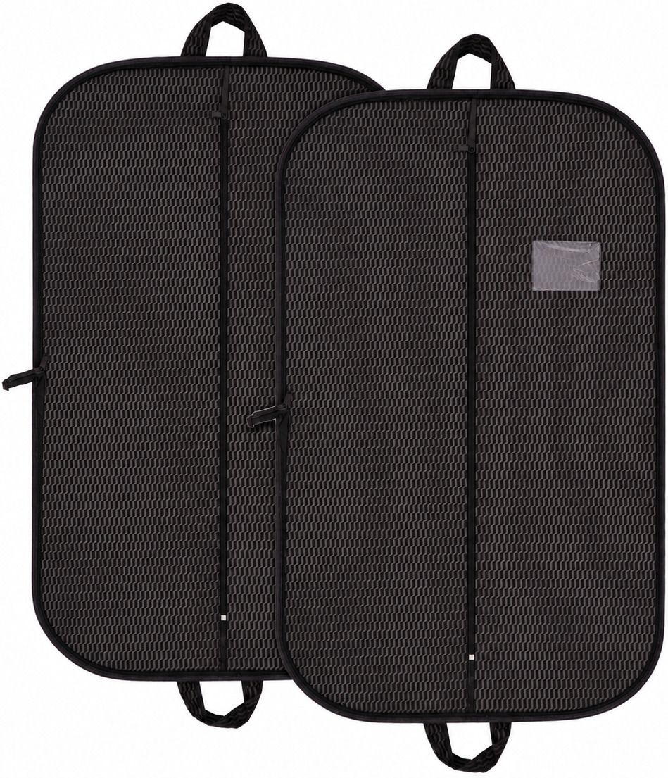 Ankit International High Quality Embossed Suit cover Black Pack of 2 Cotton Laundry Bag-picture-12
