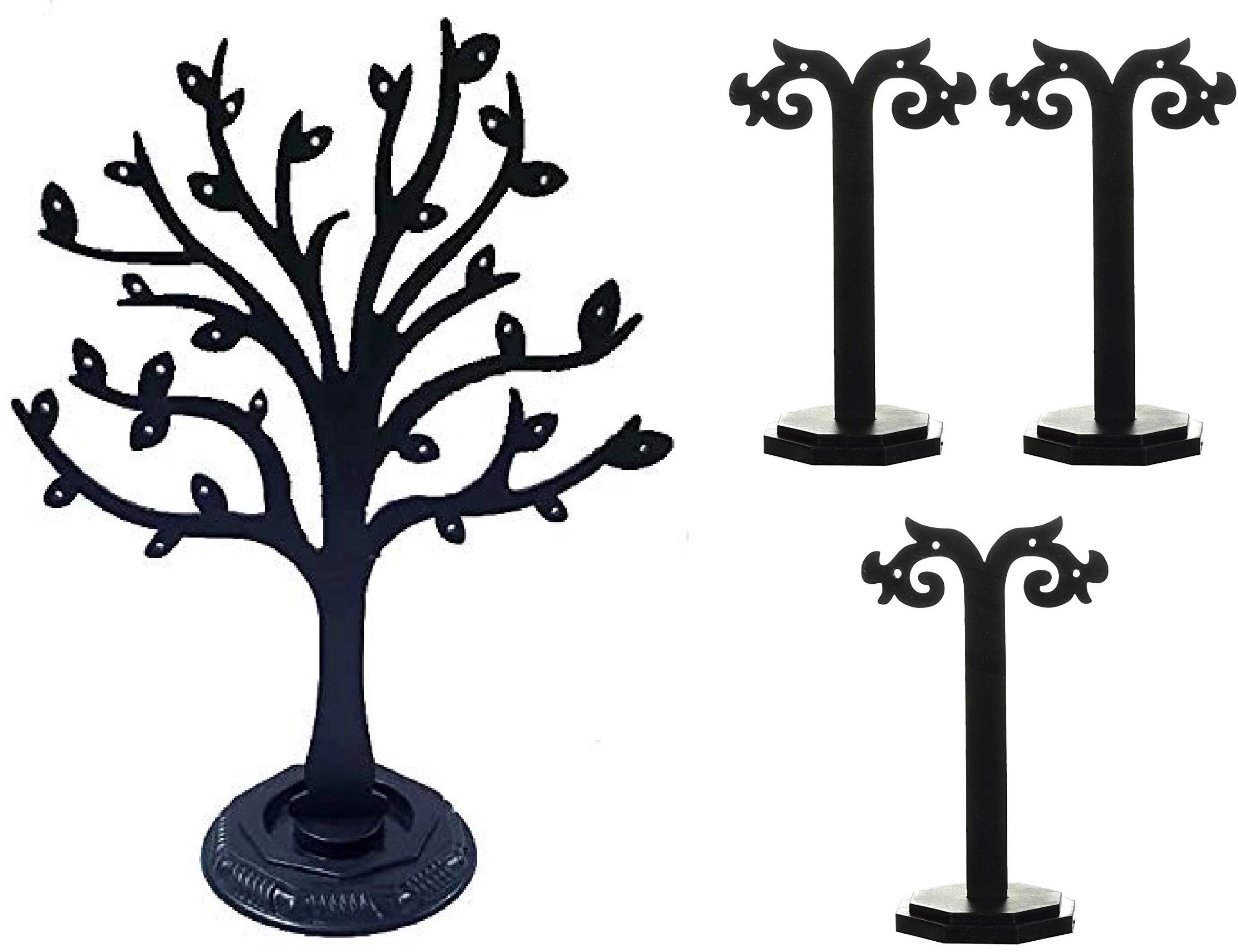 morel COMBO JEWEL TREE SHAPE EARRING HOLDER 29 HOLE WITH 3PAIR HANGING EARRING HOLDER Jewellery Organizer-picture-18