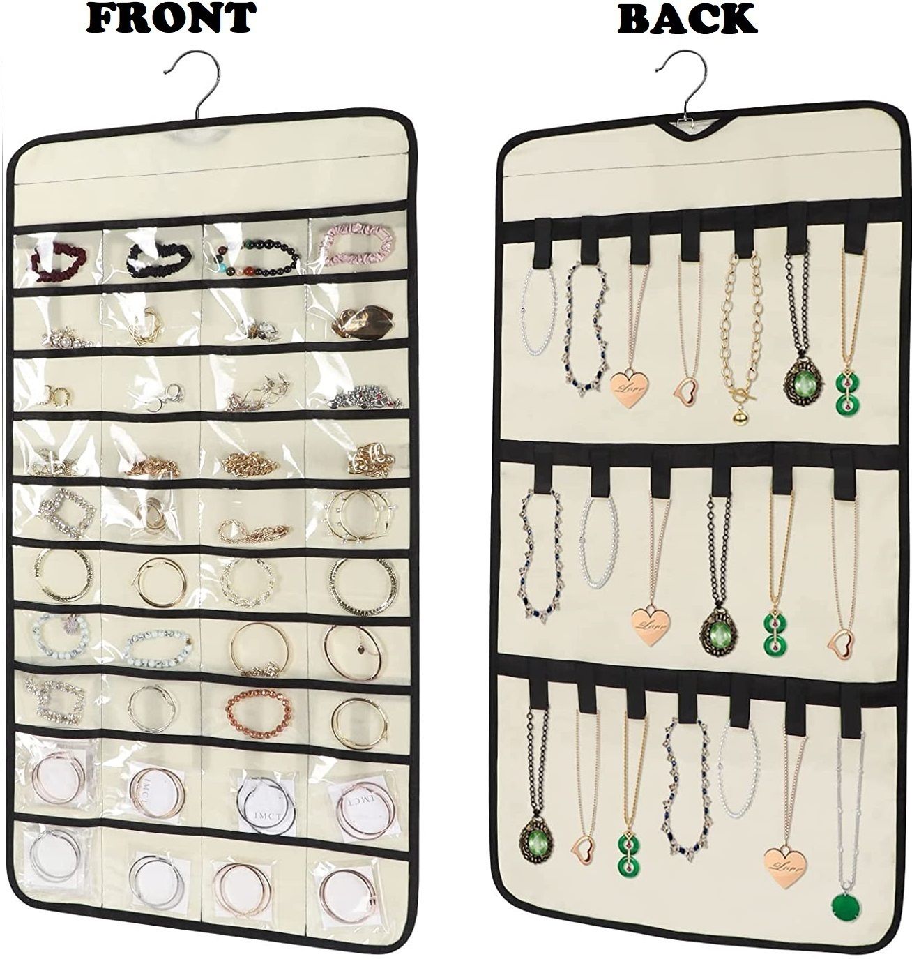 Double Sided Earring,Necklace,Chain Hanging Jewellery Organiser Jewellery Organizer, Accessories Organizer-image-27