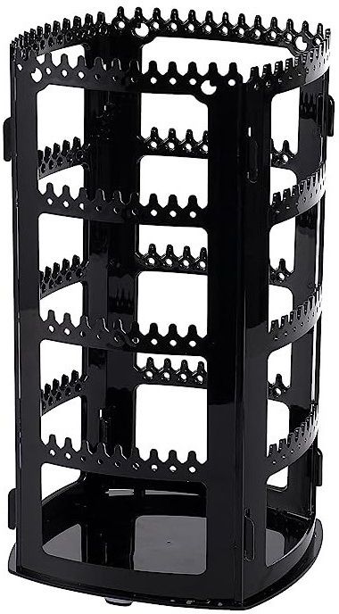 morel ROTATING STAND JEWELLERY DISPLAY WITH 240 HOLE 240 GROOVES FOR HANGING EARRING Jewellery Organizer-picture-19