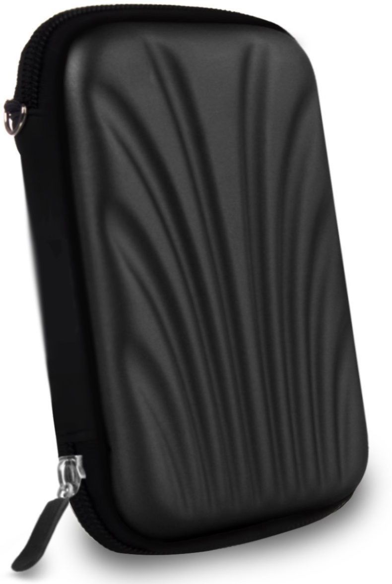 Frackson HD Bag for Earphone USB Cable Power Bank Mobile Charger Digital Gadget (Flower) 2.5 inch Hard Disk Cover-image-24