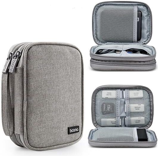 Verilux Carrying Case for 2.5 inch SSD Hard Drive Double Layer Storage Bag Organizer 2.5 inch Hard Disk Case-image-31