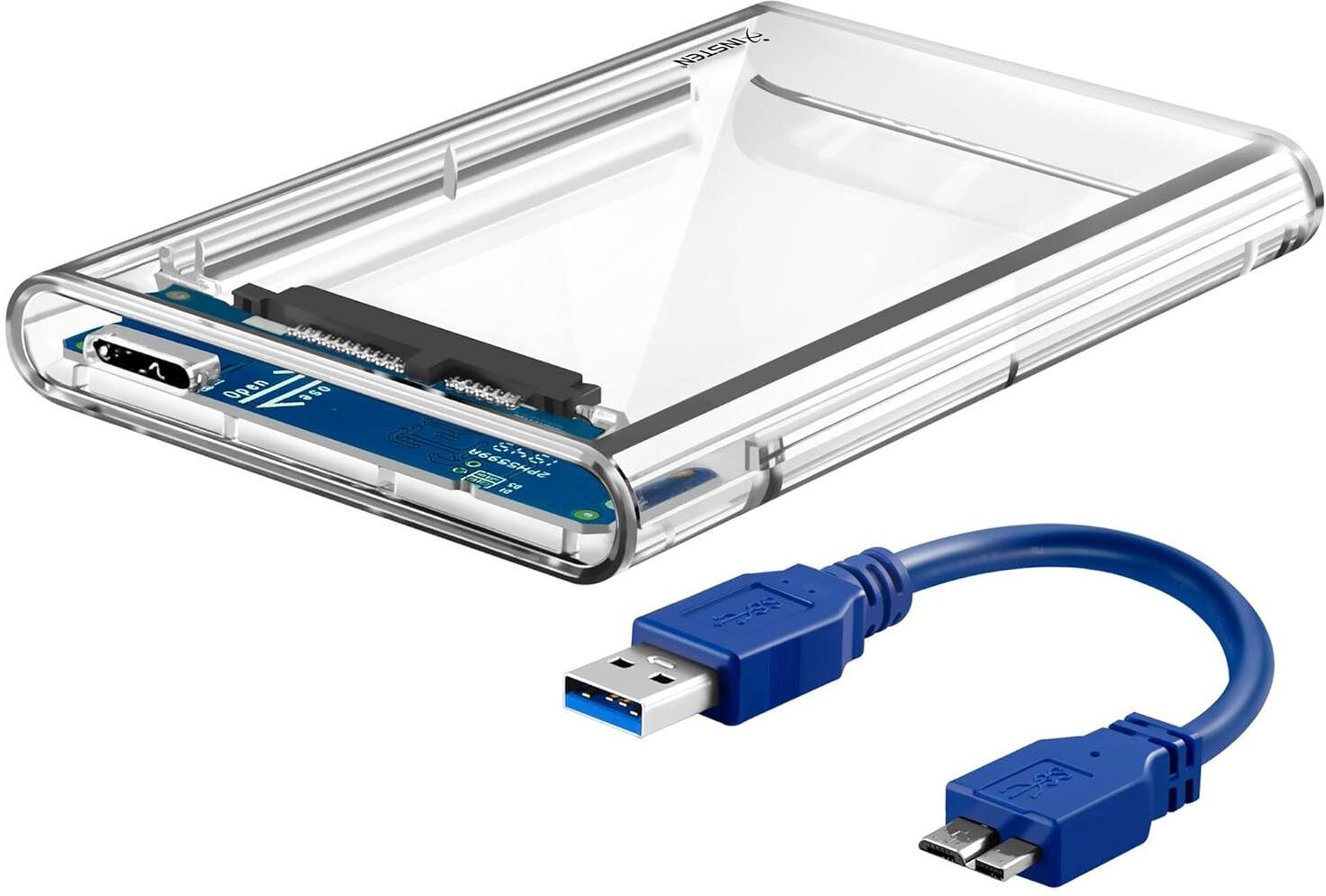 Carecase 2.5" SATA Casing USB 3.0 - Portable External Hdd/SSD Transparent Case Cover 2.5 inch 2.5 INCH SATA CASING