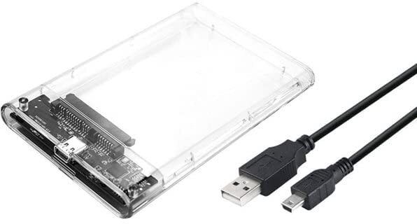 ULTRABYTES USB 2.0 External Hard Drive Enclosure, SATA to USB 2.0 Transparent Portable 2.5 inch Portable HDD Enclosure-picture-24