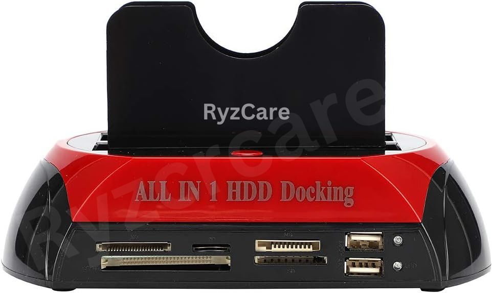 RyzCare All in 1 HDD Docking,2.5''/3.5'' SATA Multi-Function HDD Docking Station 2.5 inch USB 2.0 to IDE SATA Hard Drive 2.5" 3.5" Hard Drive Docking Station-image-20