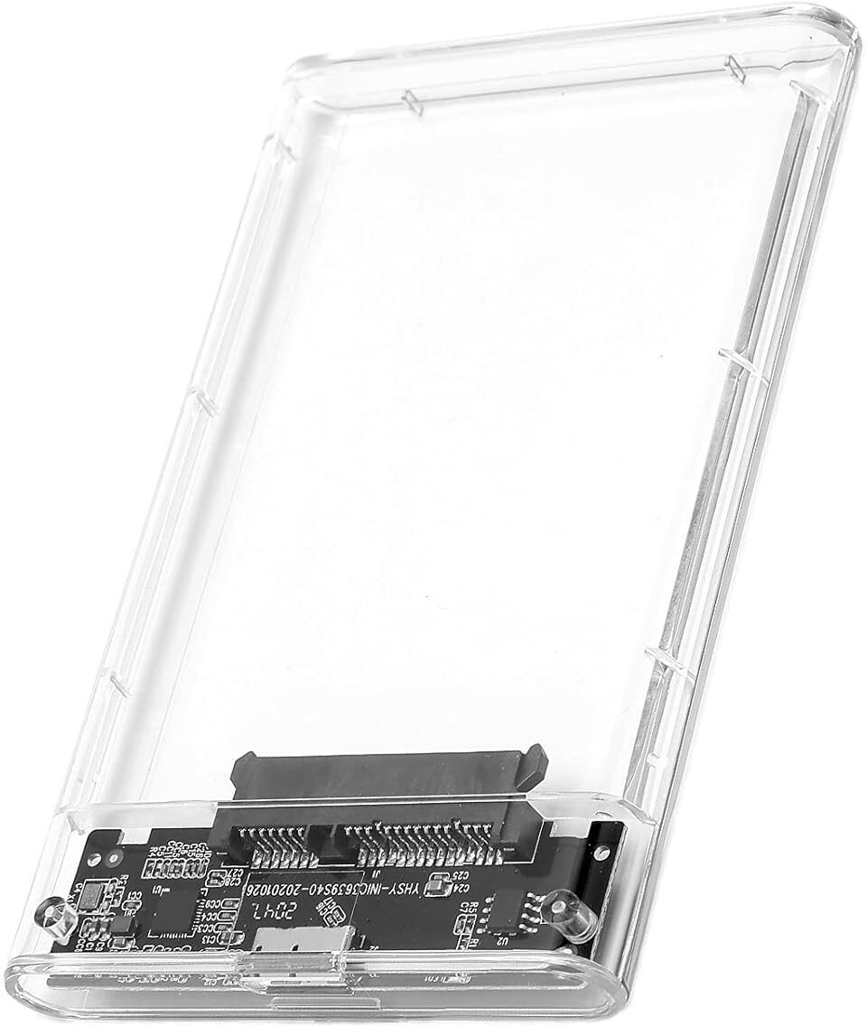 Rhobos Transparent SSD Case – Plug & Play, High-Speed USB 3.0 for HDD/SSD Devices 2.5 inch Fast Transfer Speed Up to 5 Gbps & Up to 4TB Storage Capacity 2.5 SATA SSD HDD-picture-37