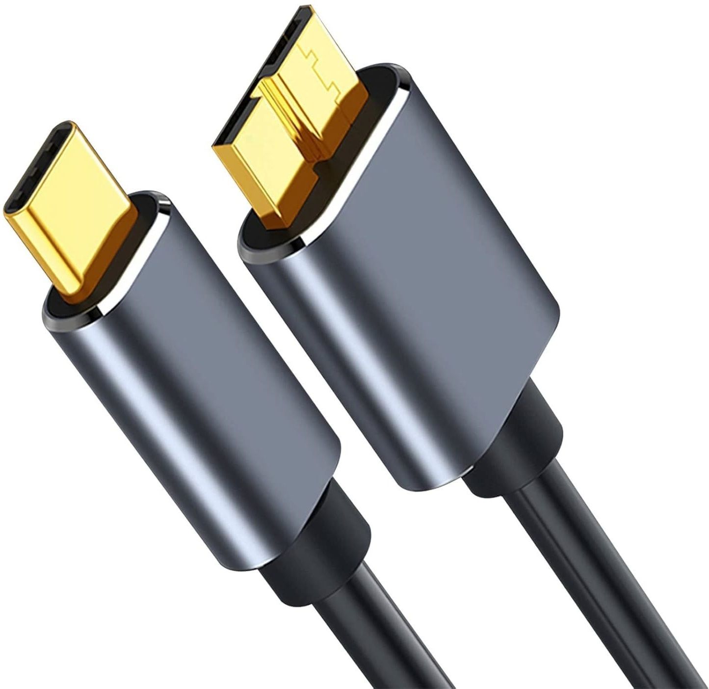 jihaan Usb Type C To Micro-B Usb 3.0 Cable 10 Gbps High-Speed USB A to Micro B 50CM 4 inch type c to hdd hard drive disk cable-image-37