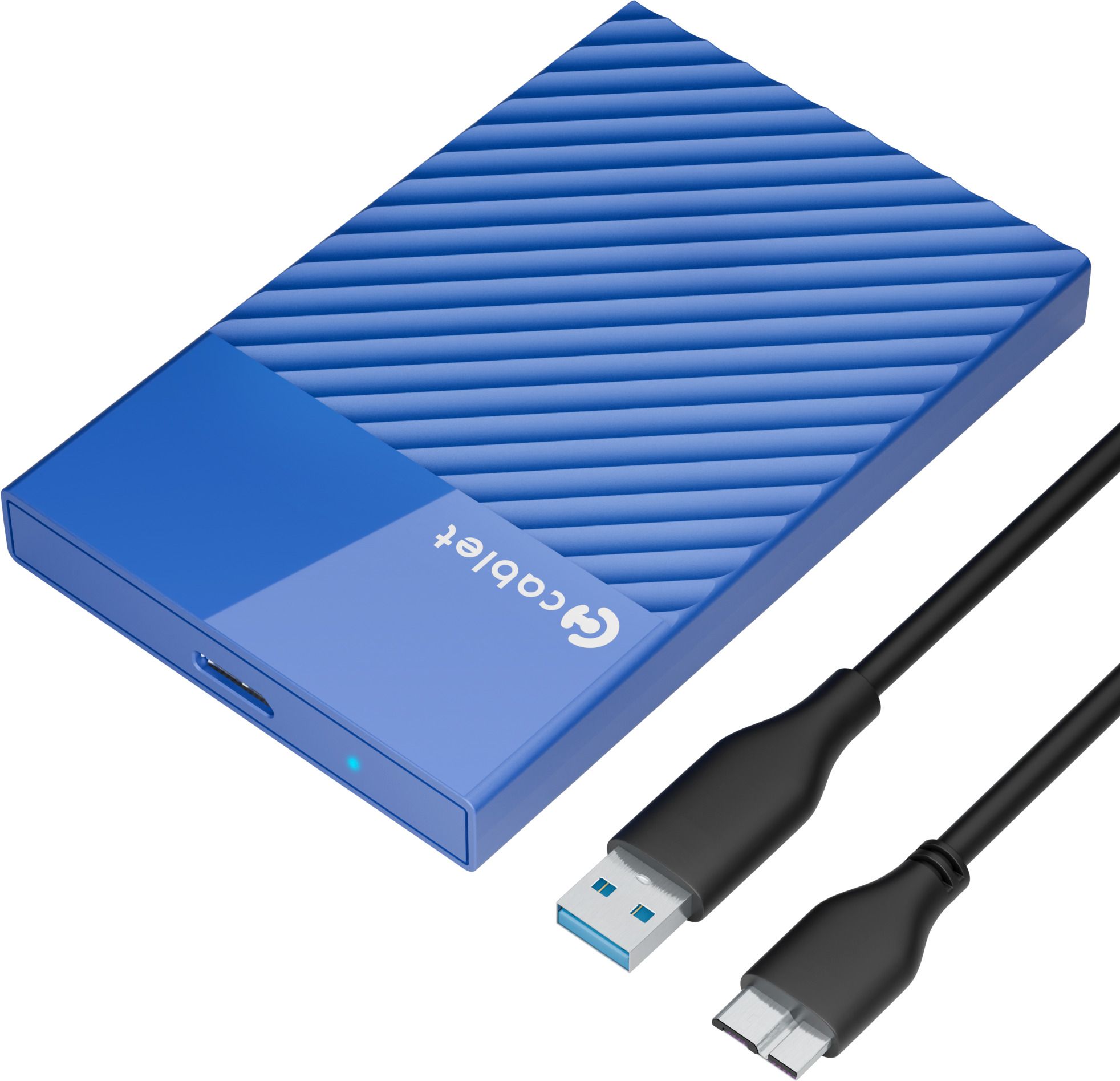 Cablet USB 3.0 To SATA III 2.5 inch Shock Resistant HDD/SSD Enclosure for 7mm and 9.5mm, Tool-Free Design, Supports UASP Max 6TB-picture-47