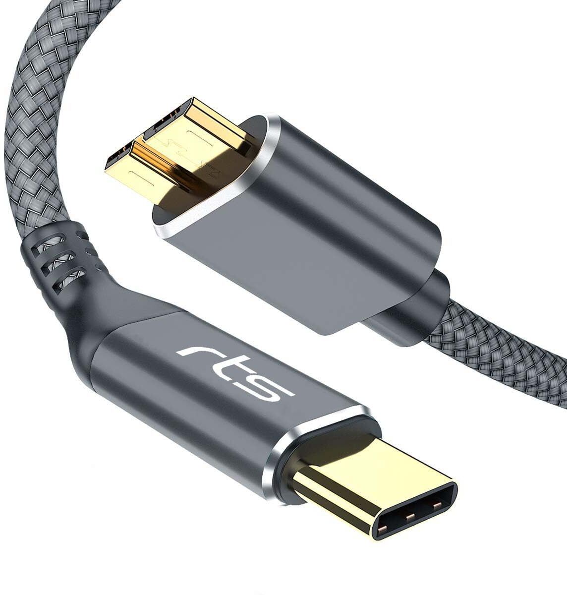 Jihaan usb c hard drive cable USB C Type C to Micro-B USB 3.0 Cable, 10Gbps 4 inch USB Type C to Micro-B USB 3.0 Cable-picture-27