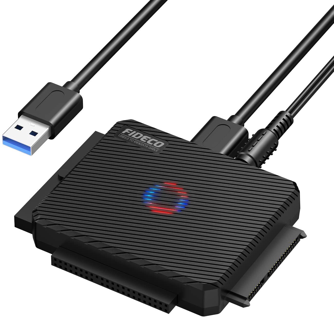 Fideco USB 3.0 Hard Drive to USB Converter, 2.5 inch FIDECO IDE SATA to USB 3.0 SATA to IDE Adapter-picture-10