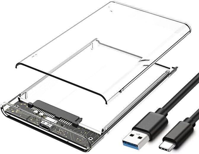 OG X NEXSA Enclosure Transparent Case, USB 3.0 to SATA Tool-Free External Hard Disk Case 2.5 inch Fast Transfer Speed Up to 5 Gbps & Up to 4TB Storage Capacity 2.5 SATA SSD HDD-image-32