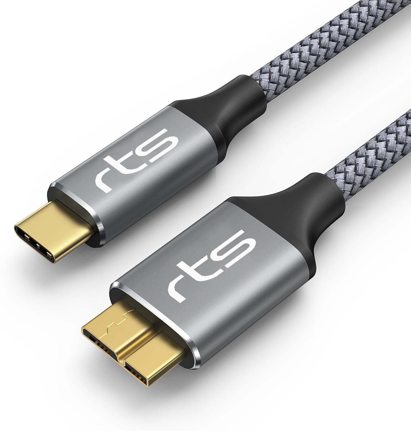 jihaan Type C USB C Micro B External Hard Disk Drive Hdd cable wire USB 3.1 Cable 4.5 inch USB Type C to Micro-B USB 3.0 Cable-image-38
