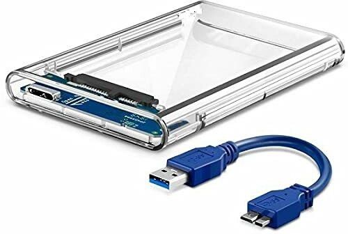 Tobo inch SSD Sata 2.5 Hard Disk External Portable Case Cover USB 3 .0 2.5 inch USB TO Mini usb (HDD Enclosure Transparent) USB External Hard Drive-image-3