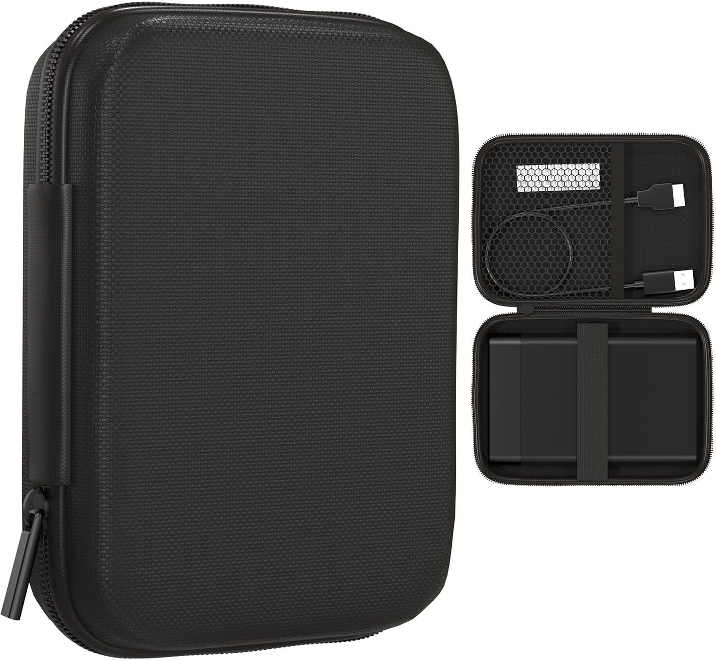 sounce Hard Drive Disk Enclosure Portable Carrying Case Cover Pouch Casing 2.5 inch Shock Resistant Water Proof Hard Drive Enclosure, External Hard Drive Docking Station-image-5