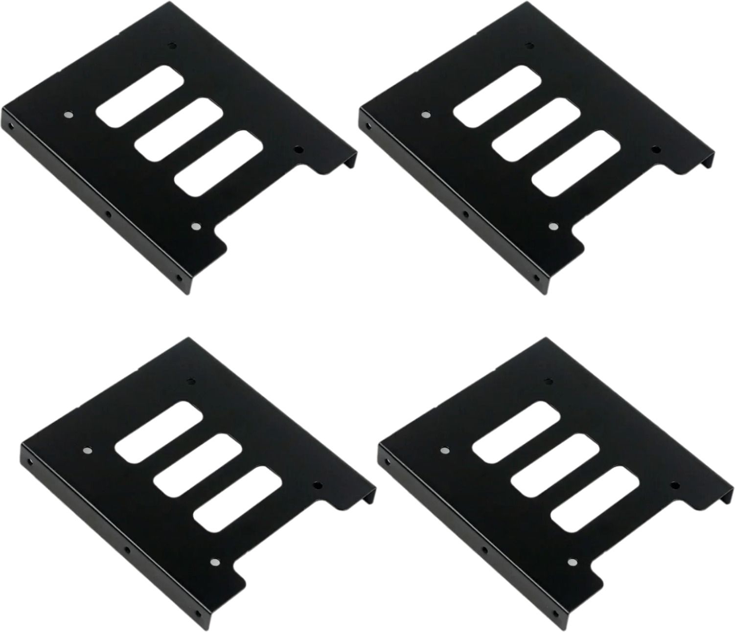 Paruht (4 PCS) 2.5" to 3.5" Bay SSD/HDD Hard Disk Metal Mounting Tray 2.5 inch Internal Hard Drive 2.5" and 3.5" Bay - Pack of 4-image-9