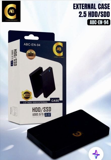 ABC 2.5” Hard Drive Enclosure | 6 Gbps USB 3.0 SATA External HDD/SSD Case 2.5 inch Shock Resistant 2.5 INCH SATA CASING-picture-35