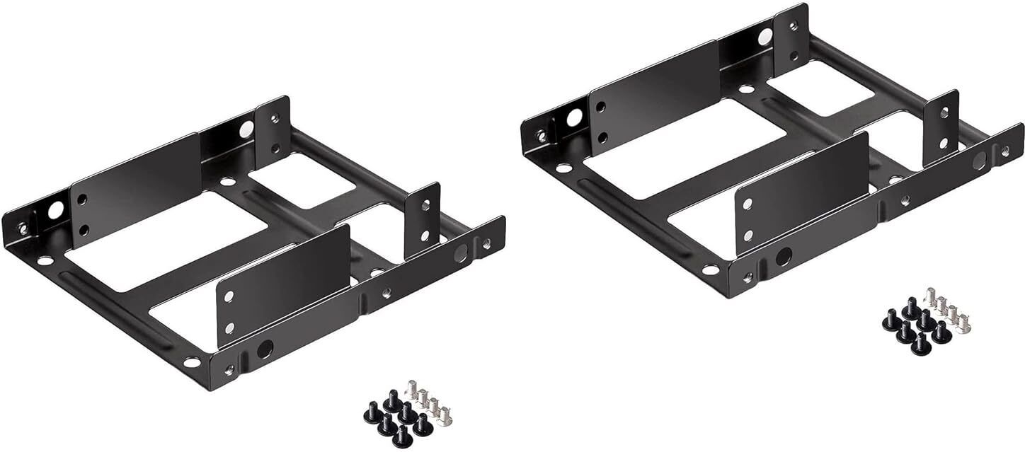 RyzCare Dual 2.5 inch to 3.5 inch Internal Hard Disk Drive SSD/HDD Adapter Mounting 2.5 inch SSD/HDD Adapter Mounting Kit Bracket-image-29