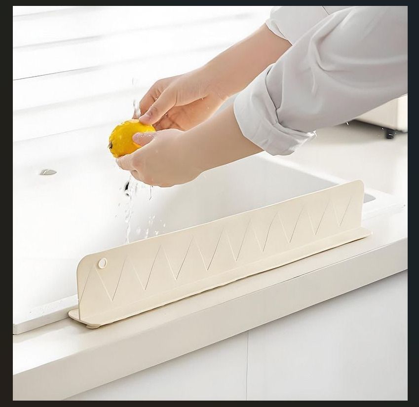 Silicone Kitchen Sink Splash Guard 40×5 Cm Water Deflector Sink Plug-image-47