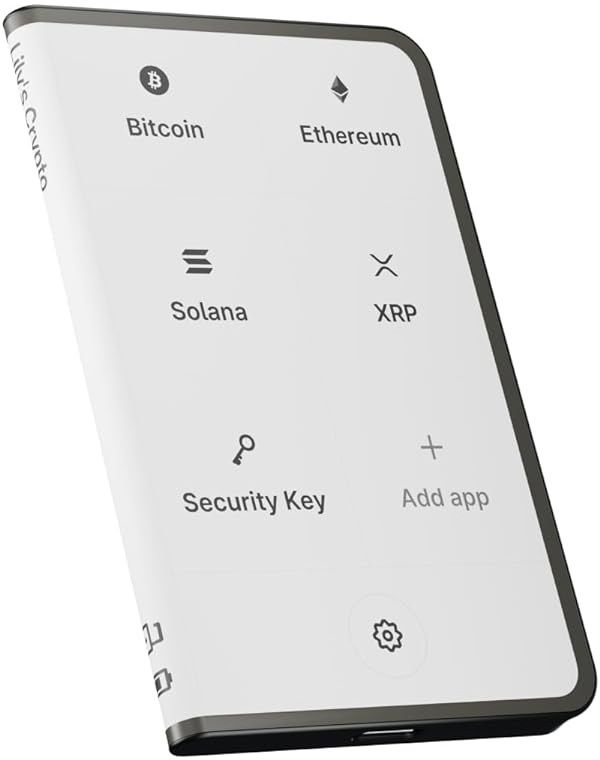 Stax - Next-Gen Secure Touchscreen Crypto Wallet with Curved E Ink Display