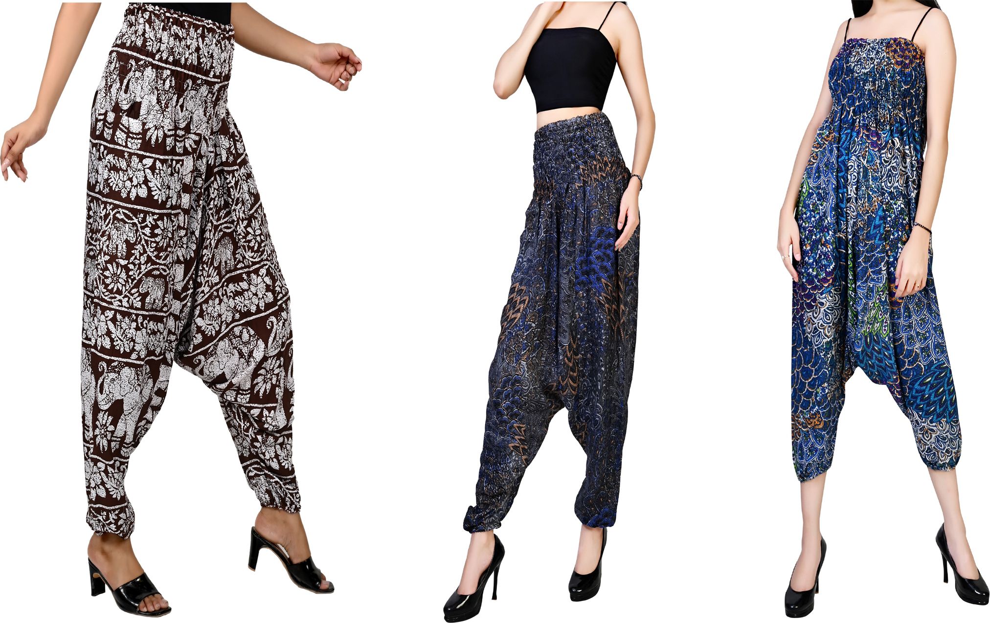 fusfus Printed Rayon, Cotton Women Harem Pants-picture-18