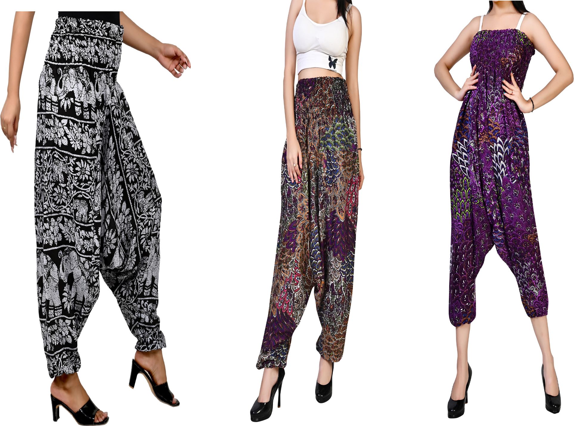 fusfus Printed Rayon, Cotton Women Harem Pants-picture-6