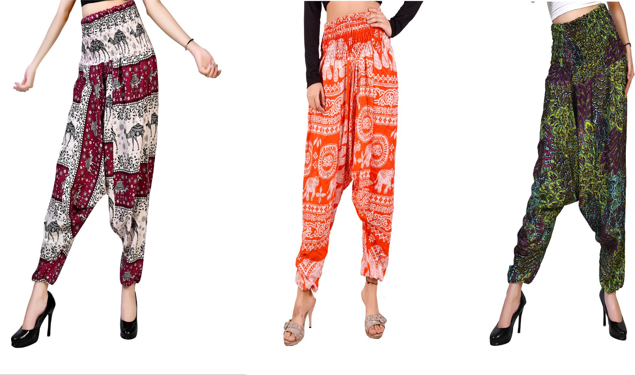 narnari Printed Rayon Women Harem Pants-picture-20