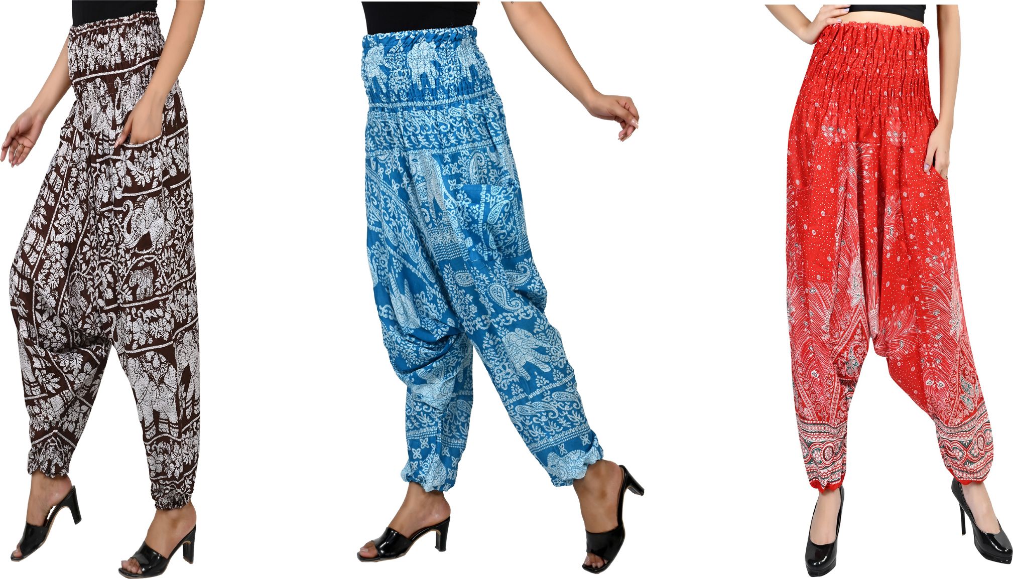 narnari Printed Rayon Women Harem Pants-picture-11