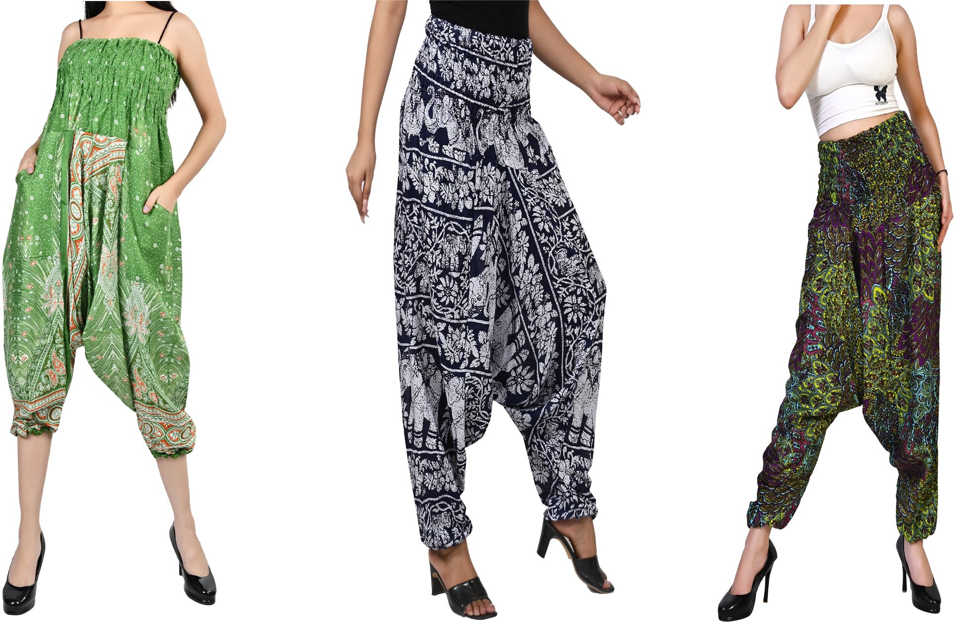 fusfus Printed Rayon, Cotton Women Harem Pants-picture-43