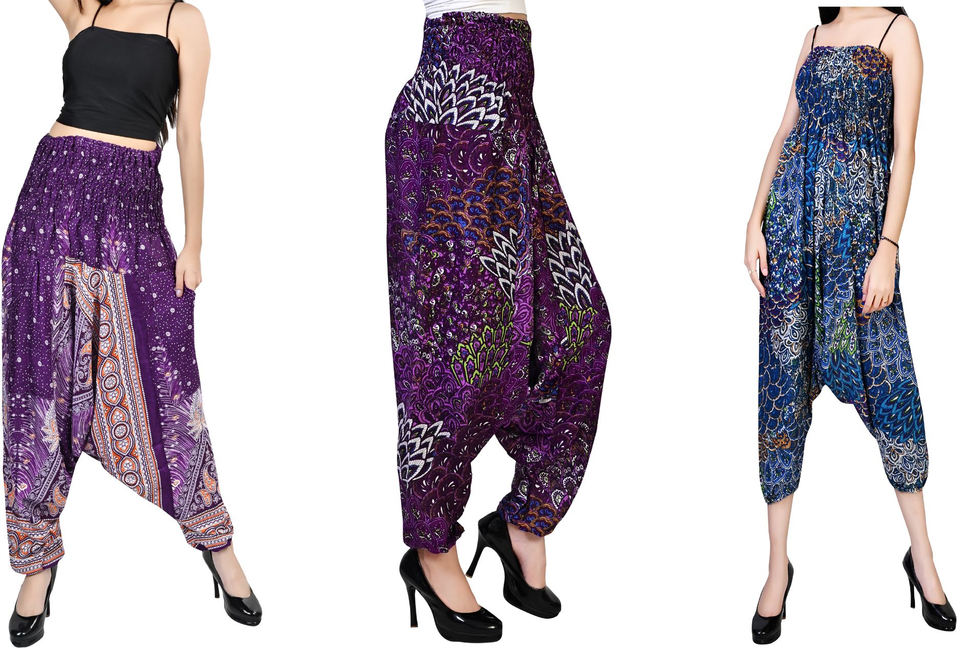 fusfus Printed Rayon, Cotton Women Harem Pants-picture-16