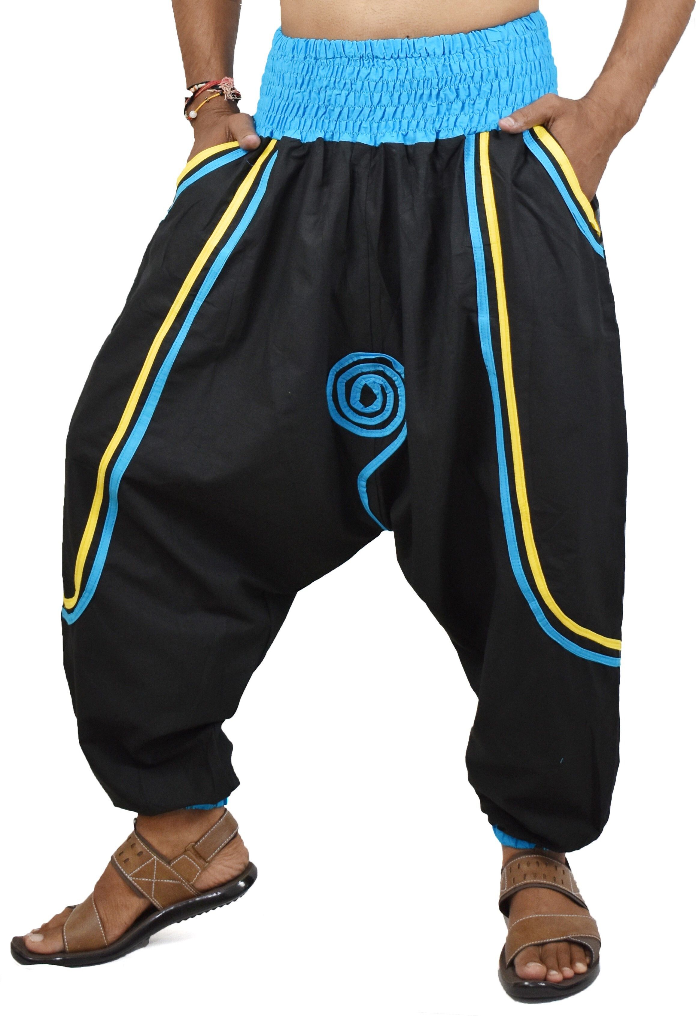 Solid Cotton Men Harem Pants-image-43