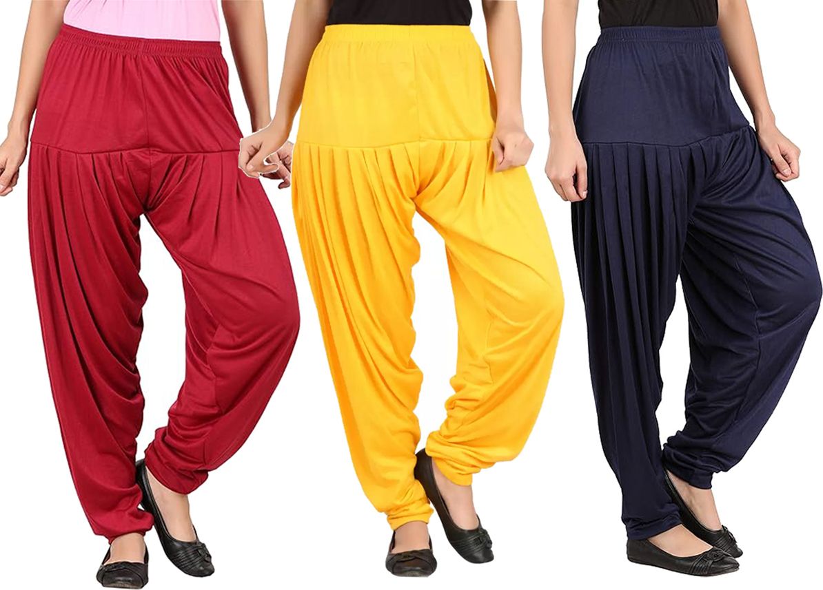 just try fashion Solid Viscose Women Harem Pants-picture-37