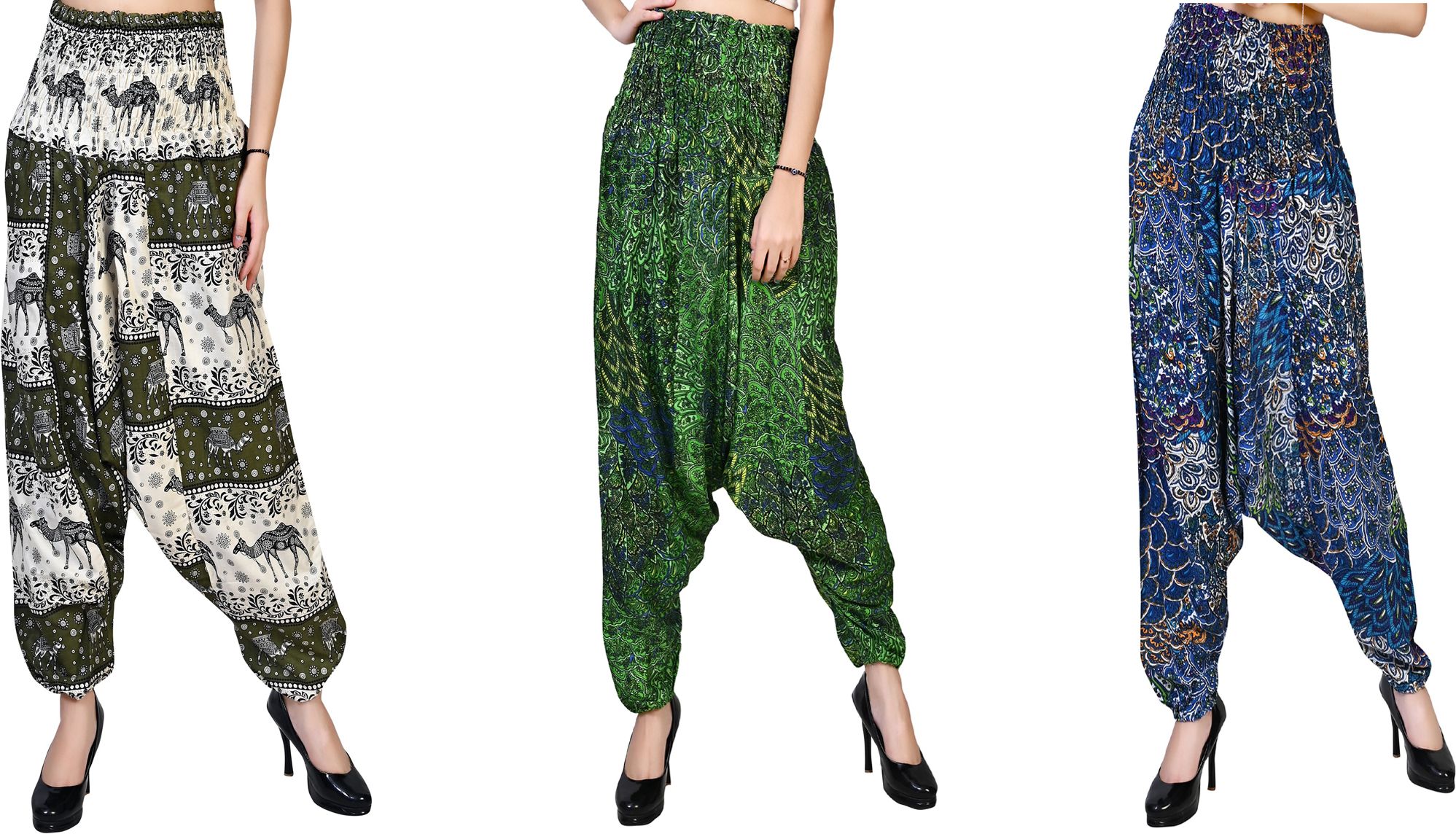 narnari Printed Rayon Women Harem Pants-picture-20