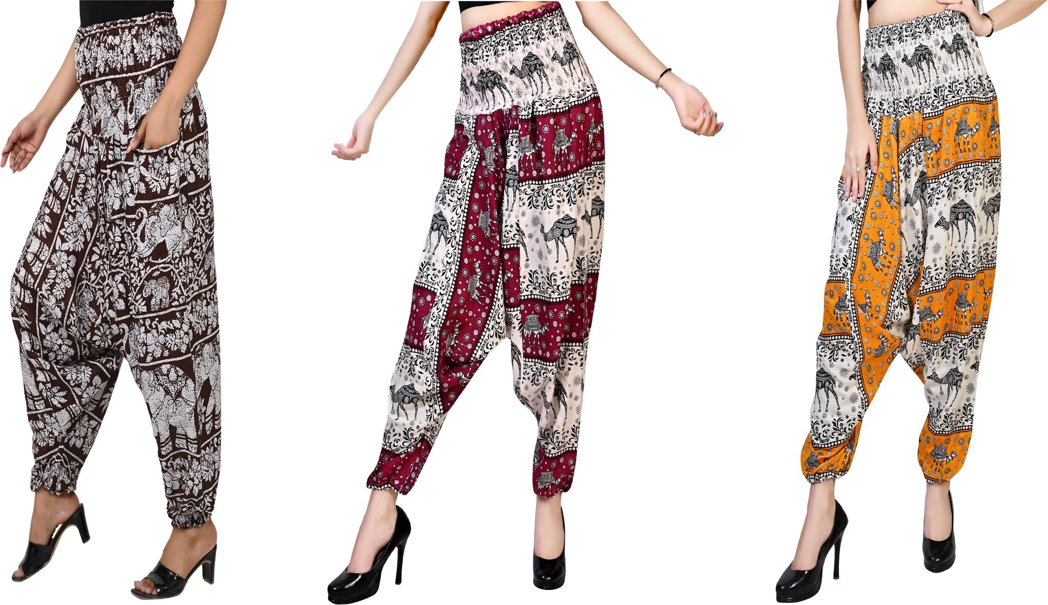 narnari Printed Rayon Women Harem Pants-picture-30
