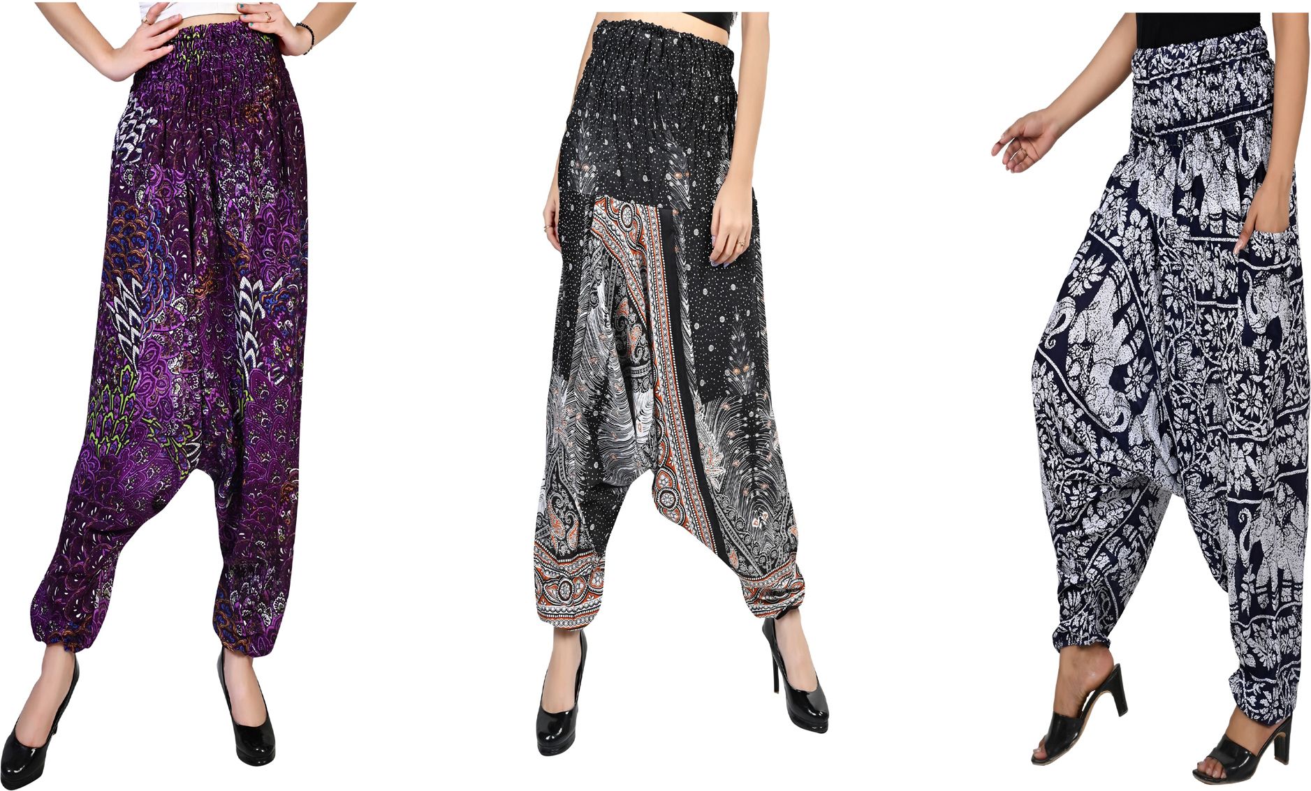 narnari Printed Rayon Women Harem Pants-picture-35