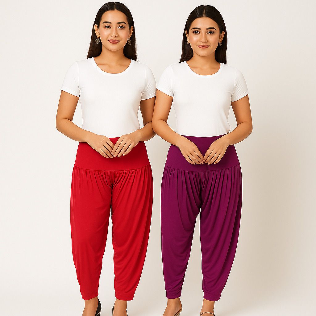 cozyplay Solid Viscose Women Harem Pants-picture-21
