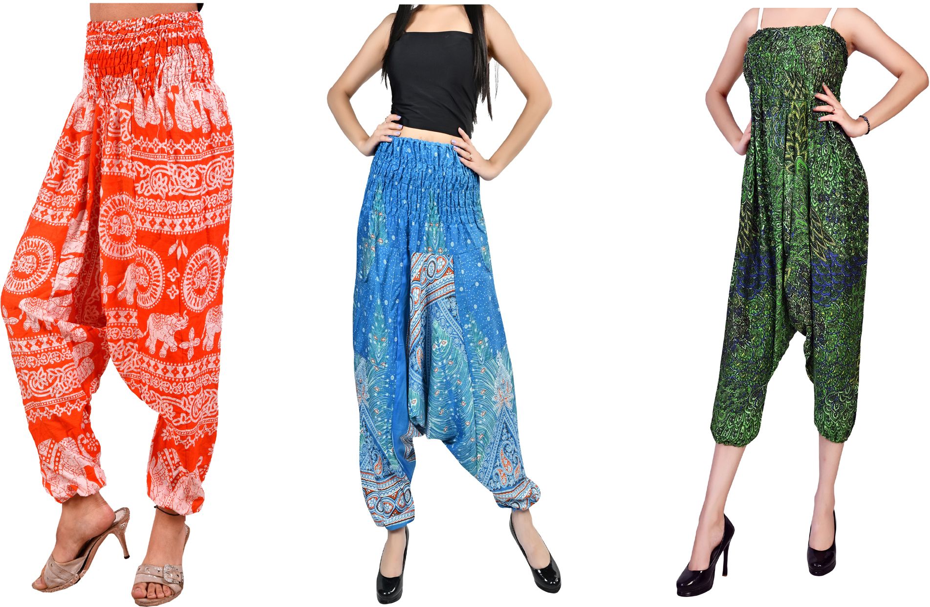 fusfus Printed Rayon, Cotton Women Harem Pants-picture-45