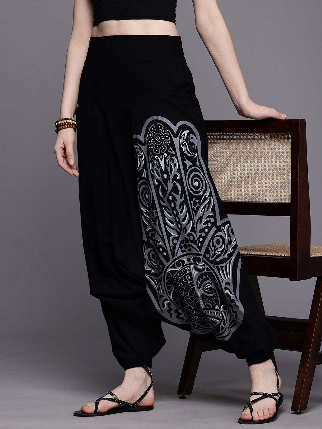 the veshti company Printed Cotton Women Harem Pants-picture-48