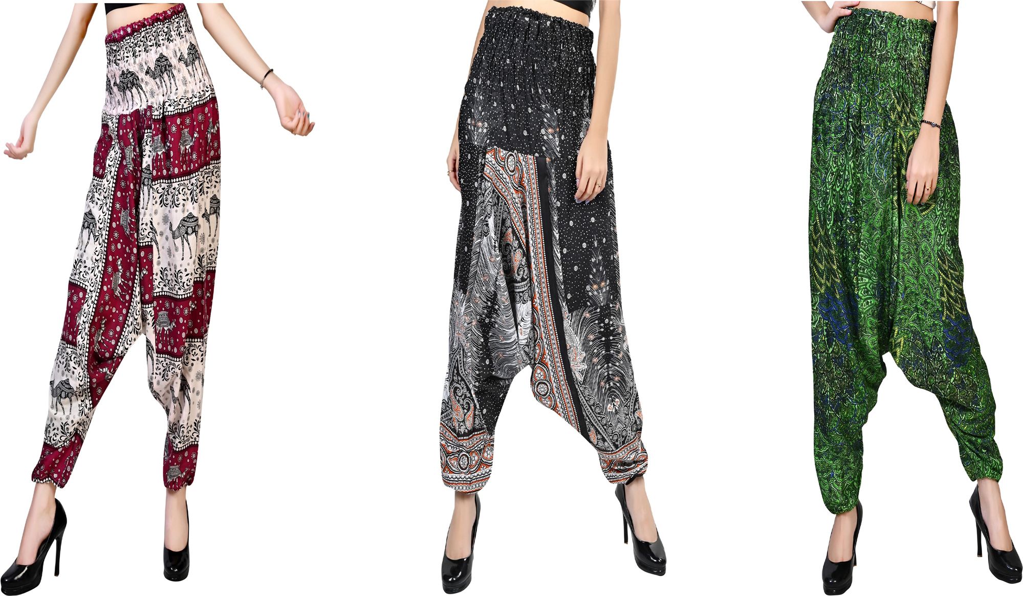 narnari Printed Rayon Women Harem Pants-picture-19