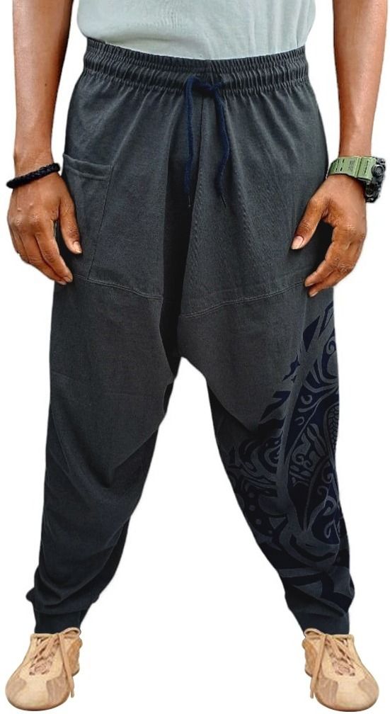 metro stitch Printed Cotton Men Harem Pants-picture-1